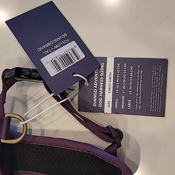 Django Adventure Harness Plum Purple Medium - Picture 5 of 6